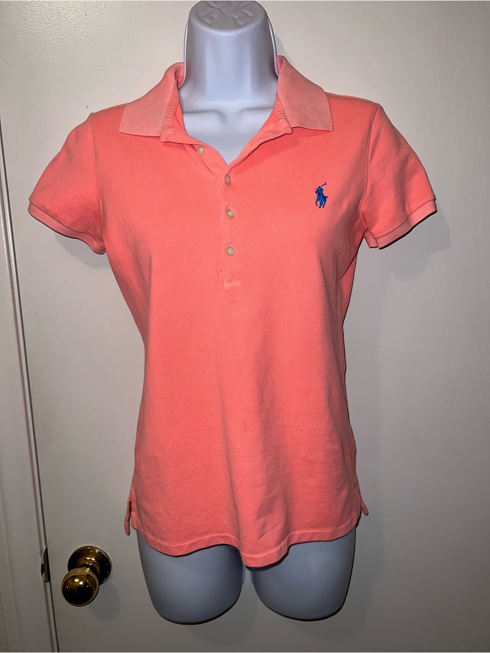 Ralph Lauren Coral Pink Short-Sleeve Polo Shirt